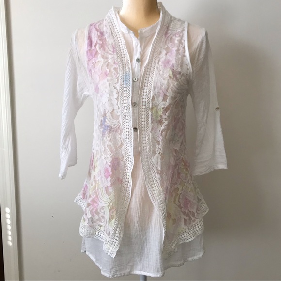 2 pieces Linen Shirt🌸 - Picture 1 of 8